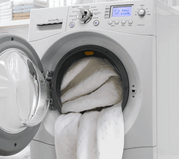 آموزش شستن پتو با ماشین لباسشویی