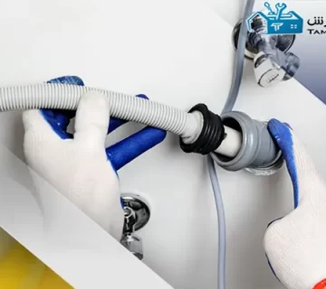 آموزش باز کردن لوله فاضلاب ماشین ظرفشویی در منزل