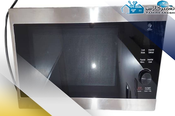 مراحل تعویض شیشه درب ماکروفر ال‌جی مدل 8265